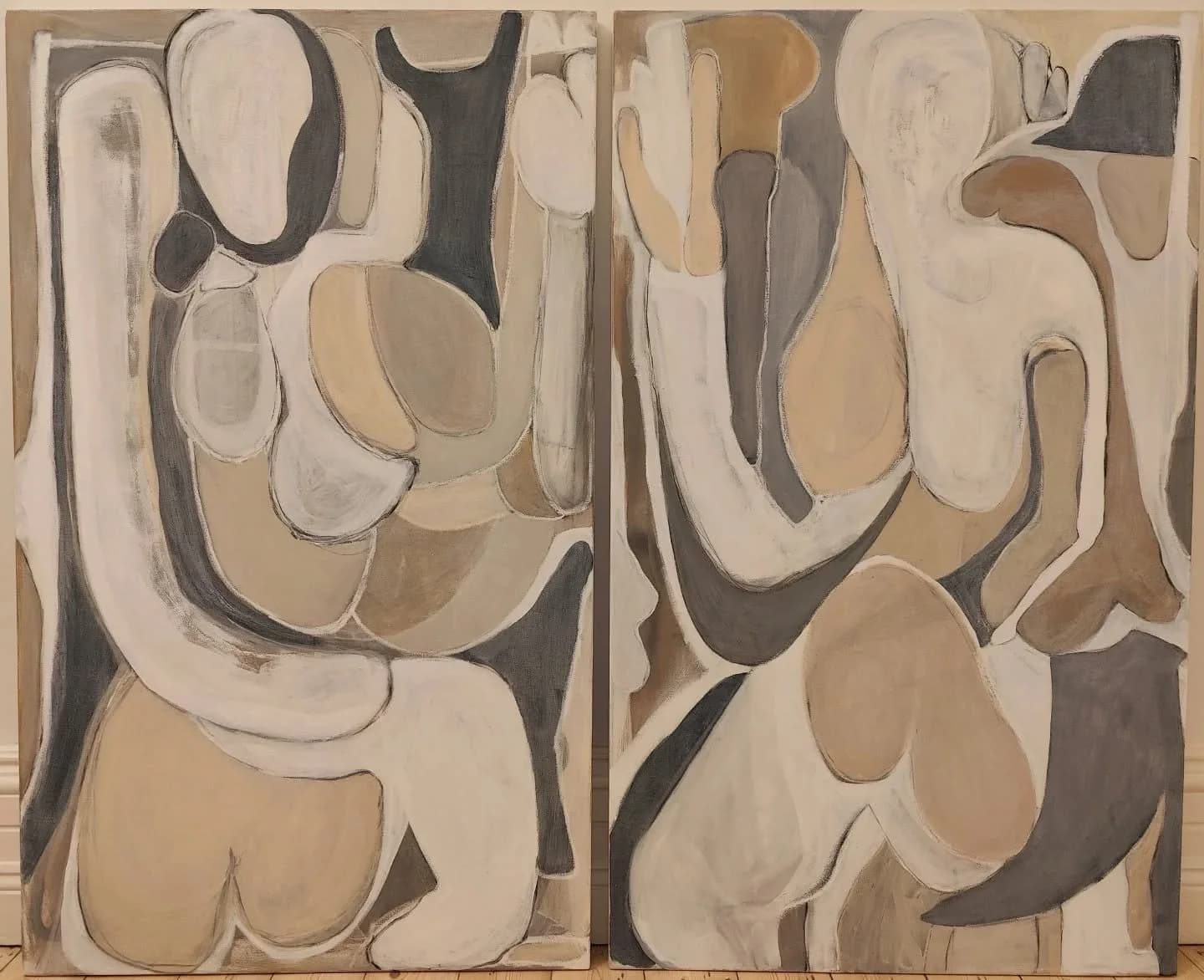 Figurative abstracts — abstract expressionist painting by Thomas Paule